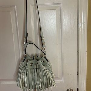 Expression NYC drawstring mint green crossbody bag